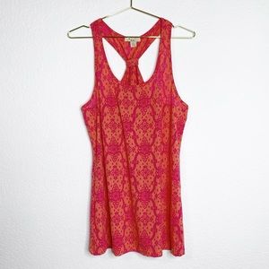 Forever 21 Damask Print Racer Back Tank